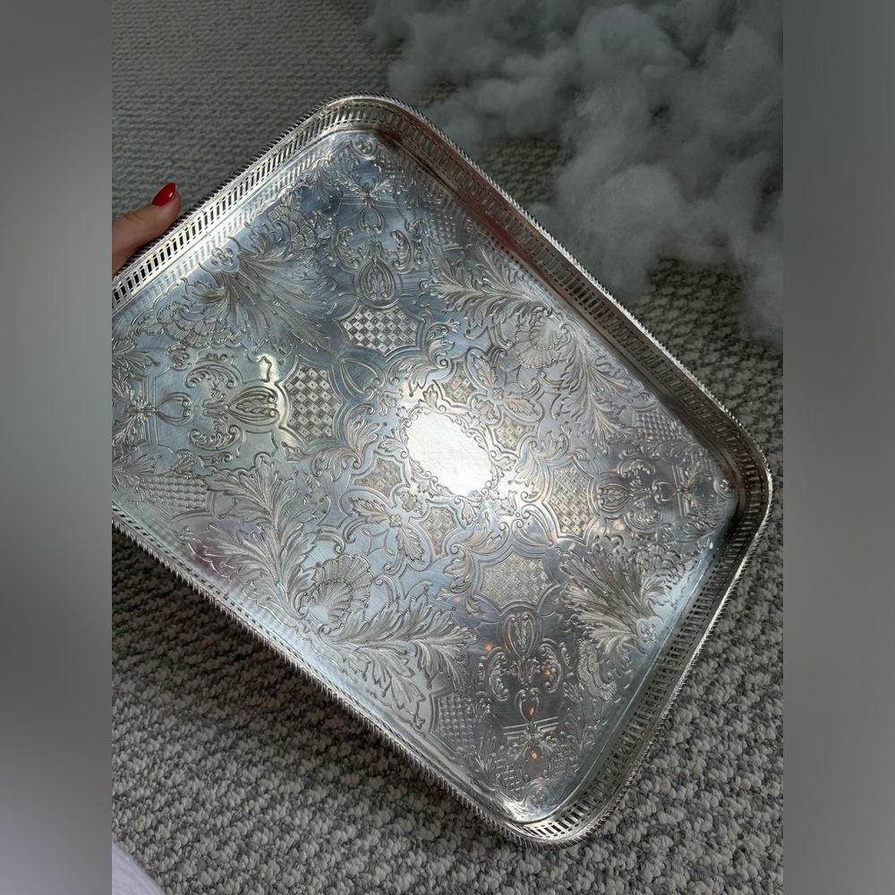 Silver Tray looks amazing large